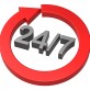 24 hours seven days a week