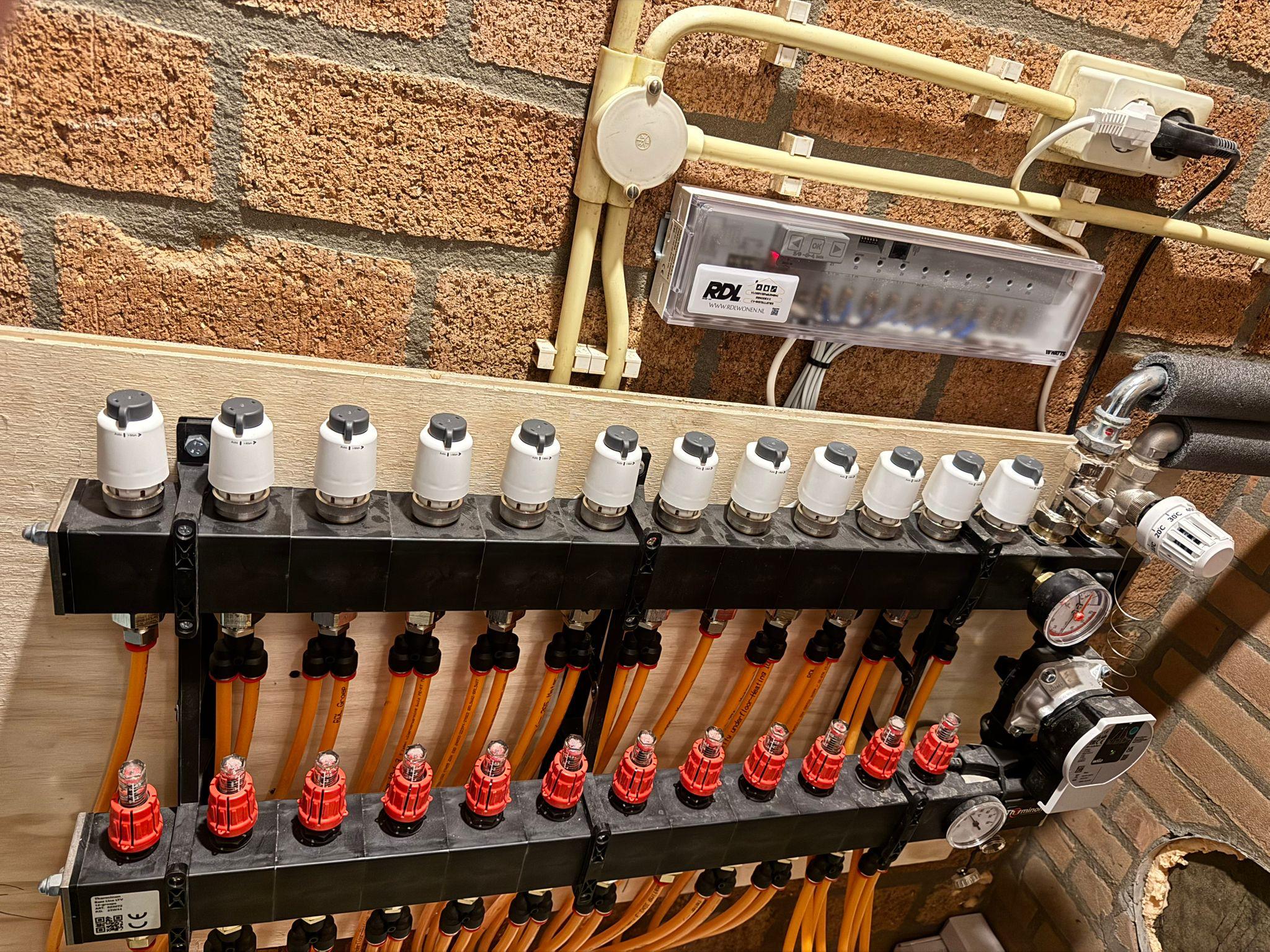 Laagbouw vloerverwarming renovatieproject RDL